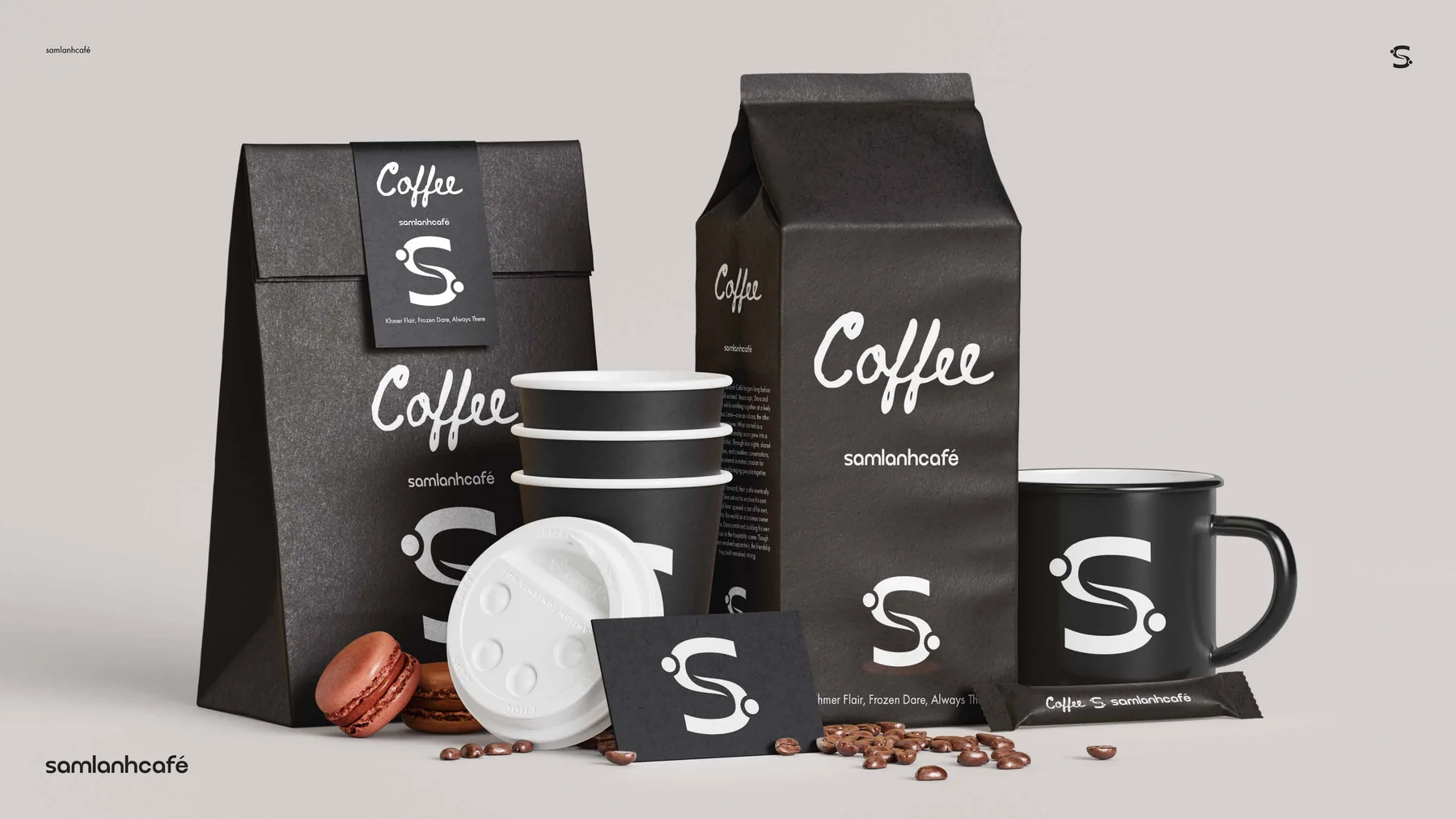 Brand guide spread — application